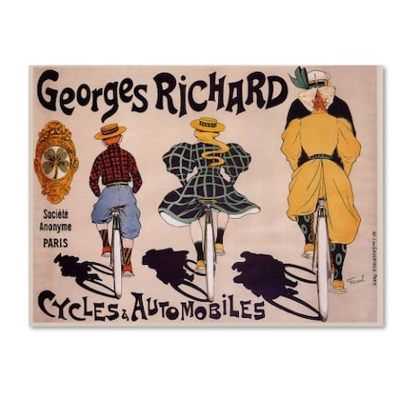 'Georges Richard Cycles & Automobiles' Canvas Art,14x19